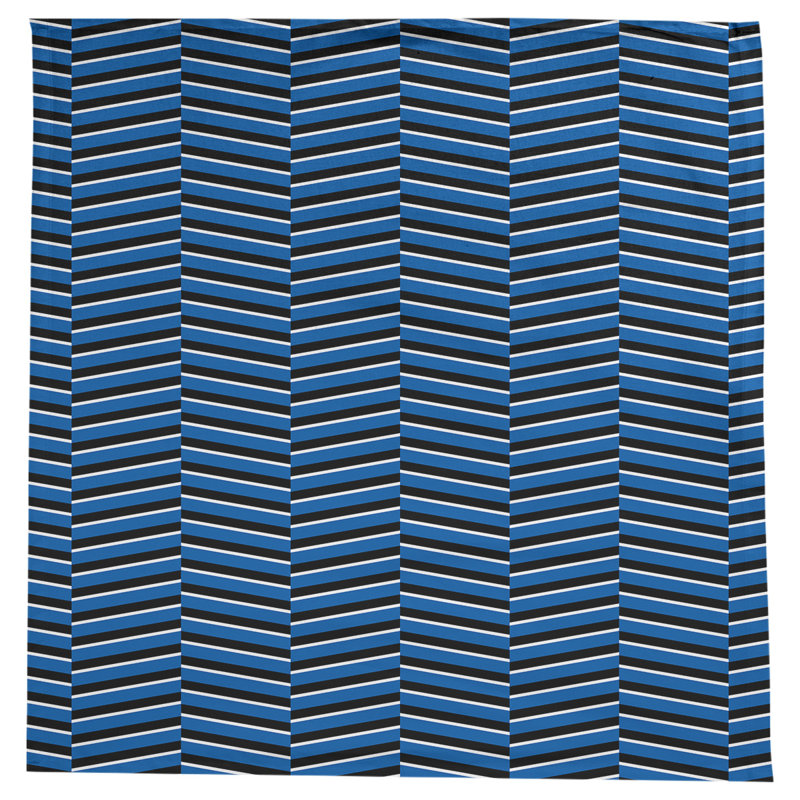 Rayures fracturées Nappe, bleu