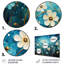 Décoration murale turquoise en métal «Tranquility» turquoise II-166397001