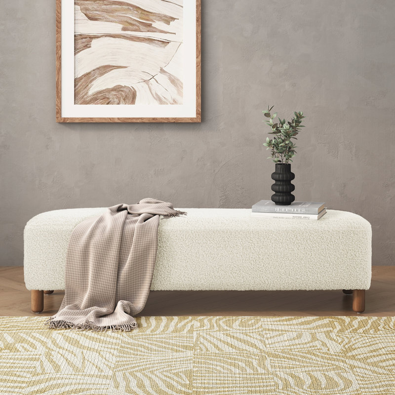 Repose-pieds confortable, blanc