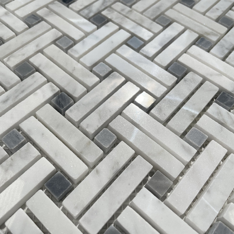 Carreau de mosaïque en marbre 12 po x 12 po