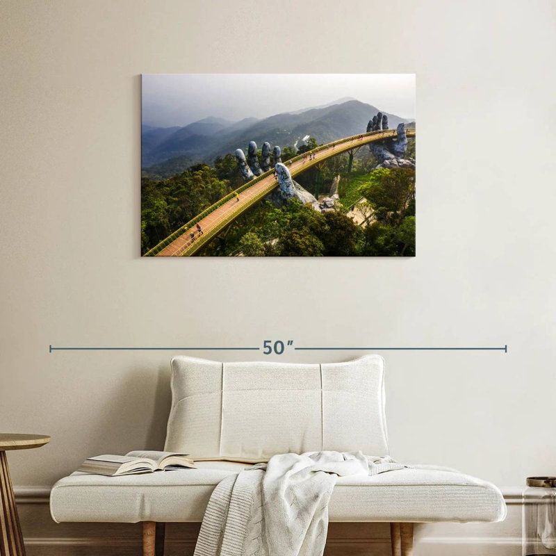 Lilie Ba Na Hills Golden Bridge, H 24 po x l 36 po