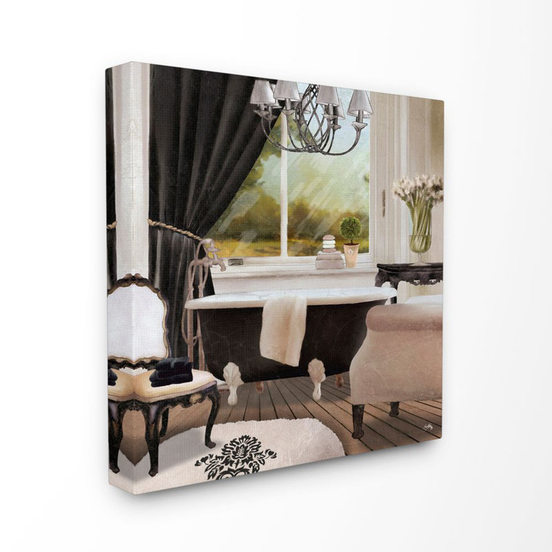 «Beautiful Bathroom», reproduction, H 30 po x l 30 po x P 1,5 po, Toile tendue
