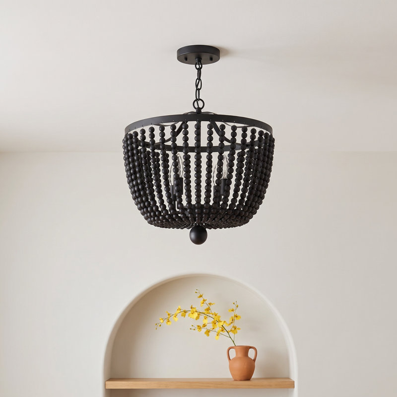 Conway 4 - Light 16.5" Semi Flush Mount, Matte Black