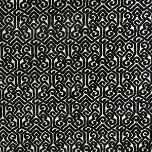 Tribal Cut Velvet | Alexandra Fabric_ALEXANDRA, Black