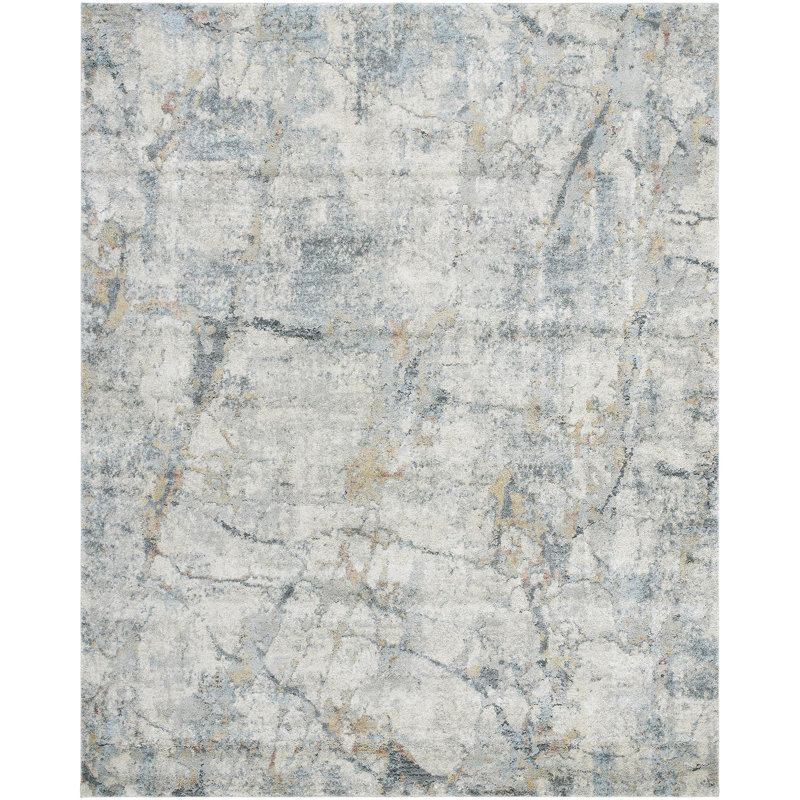 Amaurion Modern Machine Woven Area Rug, Rectangle 7'10" x 10'