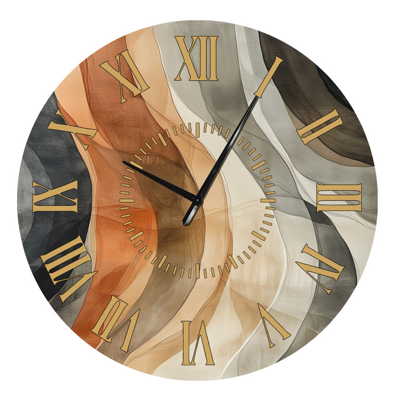 Horloge murale Minimalist Earthline Motion - Minimalist, Surdimensionné