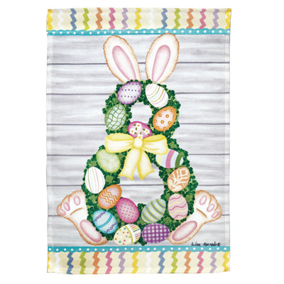 Corundum Double Sided 18'' H x 13'' W Polyester Easter Garden Flag