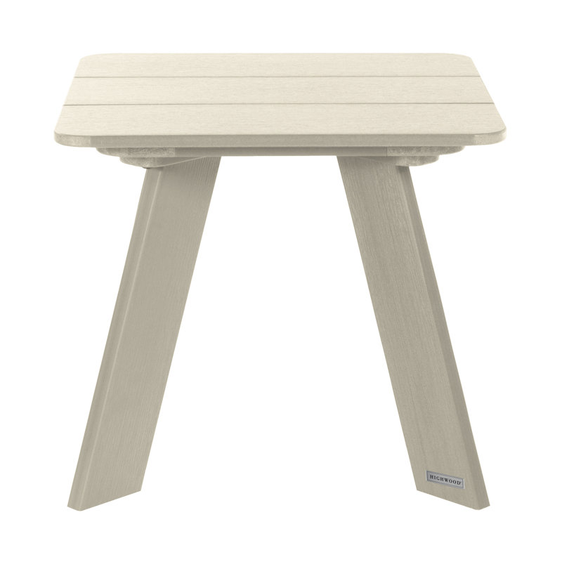 Byrnes Square Outdoor Side Table , 17.8'' in. W 17.8'' in. D, Whitewash