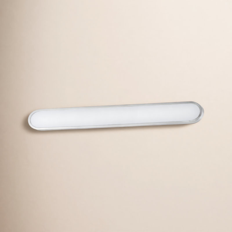 Woodbridge Lamaria Dimmable LED Bath Bar, White/Satin Nickel
