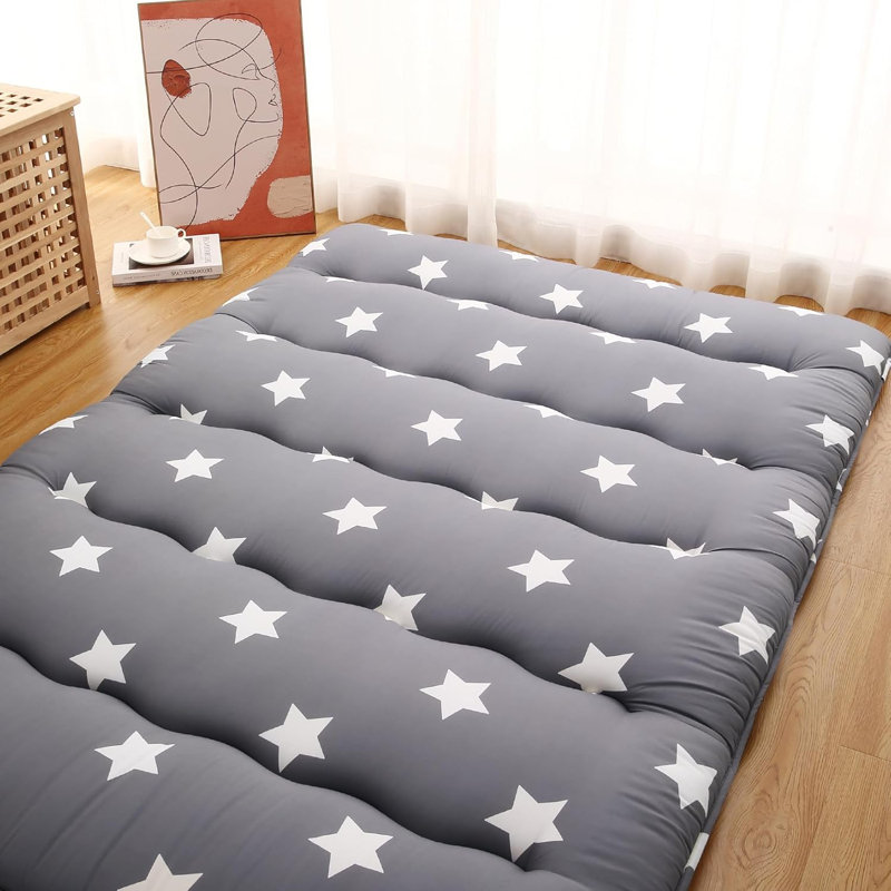 Matelas de futon japonais à motif floral, Double