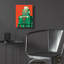 «Vintage Green Robot» par Ron Magnes, art mural en verre acrylique-1901099479