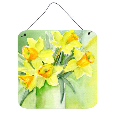 "daffodils" par maureen bonfield, reproduction d’art sur plaque