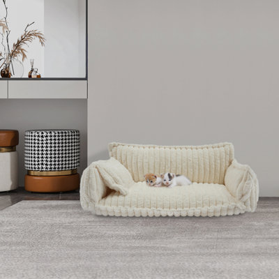 Canapé pour animaux avec housse amovible et lavable Lit pour chien et chat