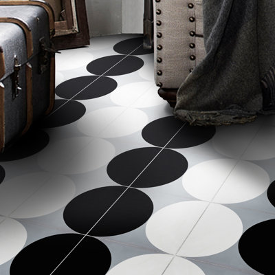 Carreau de mur et de sol à motif ciment 8 po x 8 po Asni