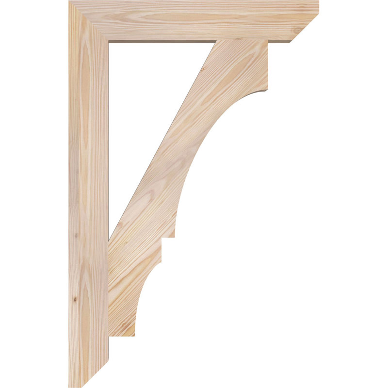 Support lisse à lattes Balboa l 3 3 po x P 22 po x H 34 po, H 34 po x l 3,5 po x P 22 po, Sapin de Douglas, Lisse