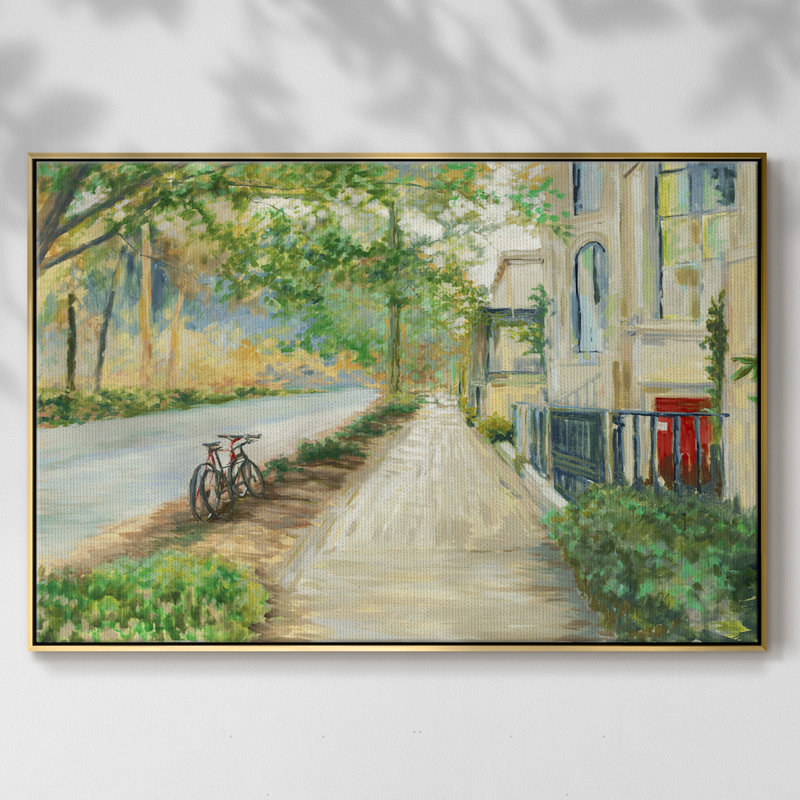 Côté ensoleillé de la rue, H 27 po x l 41 po x P 2 po, Or