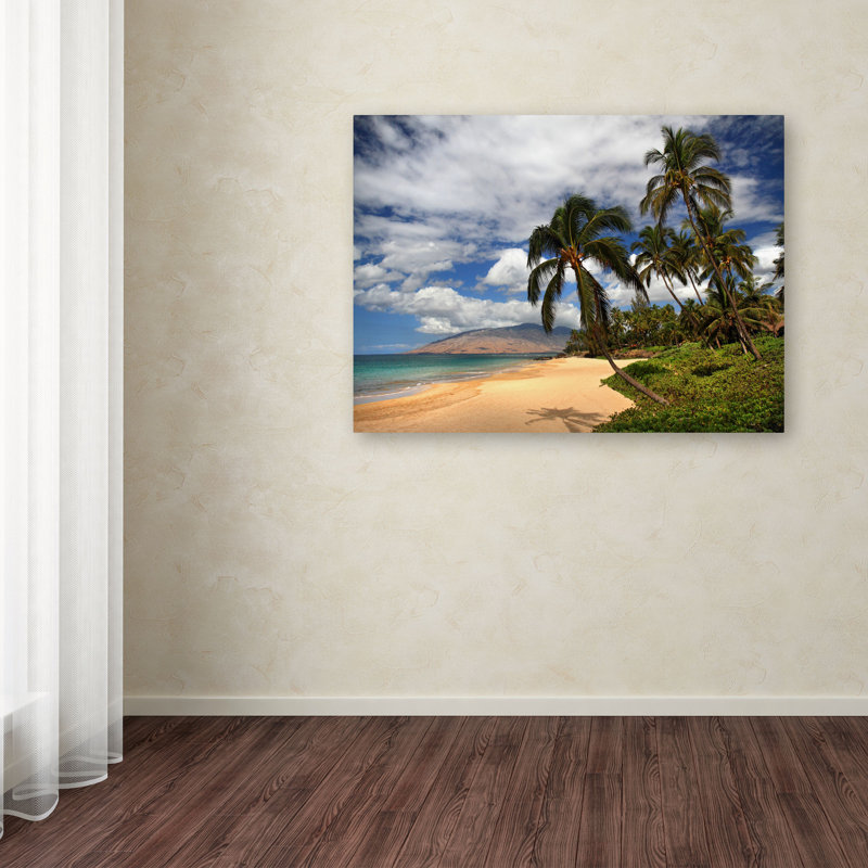 « kamaole tropical » par pierre leclerc,, reproduction de photo sur toile tendue encadrée, H 14 po x l 19 po x P 2 po