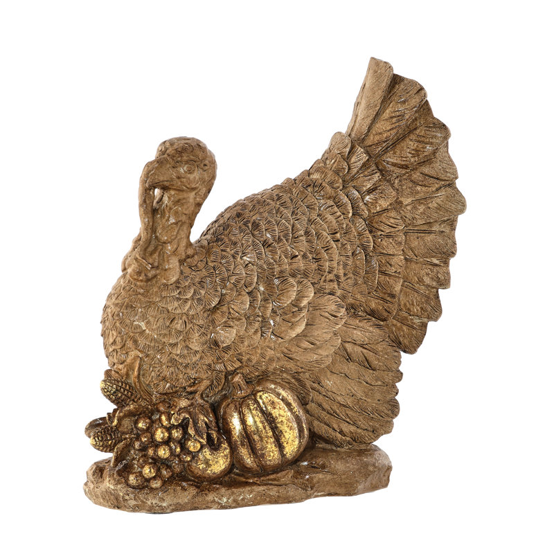 7" Resin Turkey Table Piece