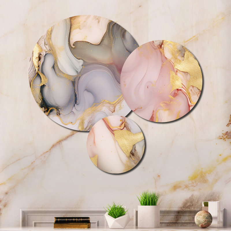 Abstract Wall Decor on Metal