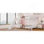 Lit superposé double au-dessus de double avec glissières et barrières de sécurité, blanc-1601874311-1601874310