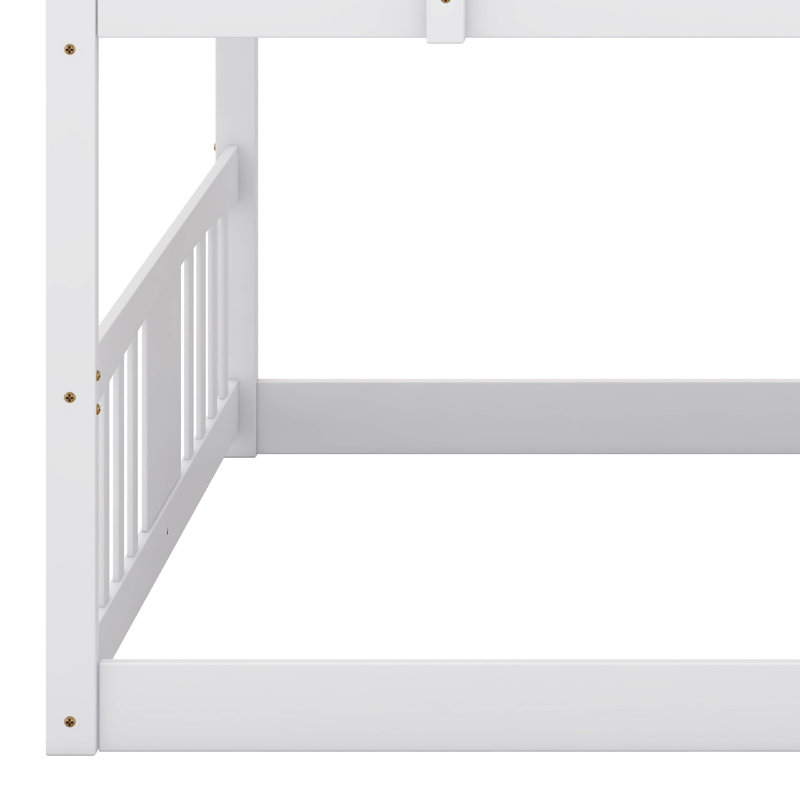 Felizitas Kids Bunk Bed, White, Full