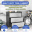 Armoire de rangement en métal sur roulettes 3 - Robuste pour le garage, le bureau et la maison. Noir et gris L 29,07 po x P 16,07 po x H 33,73 po. Fabrication en acier. 360 roulettes mobiles. Rangement de tiroir spacieux. Formaldéhyde-1948094775