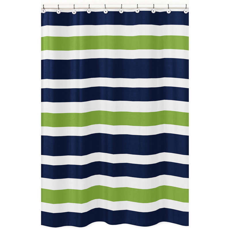 Rayure en microfibre brossée simple, Bleu / vert