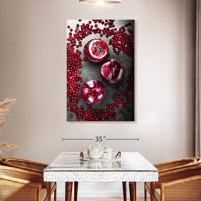 Yarlin Juicy Cranberry Cocktail, 48" H x 32" W