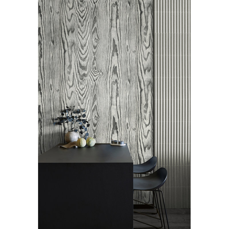 Rouleau de papier peint L 33 pi x l 20,5 po Libbna, Sel / poivre