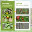 Cage de protection pour plantes avec porte 12 'x 4', noir