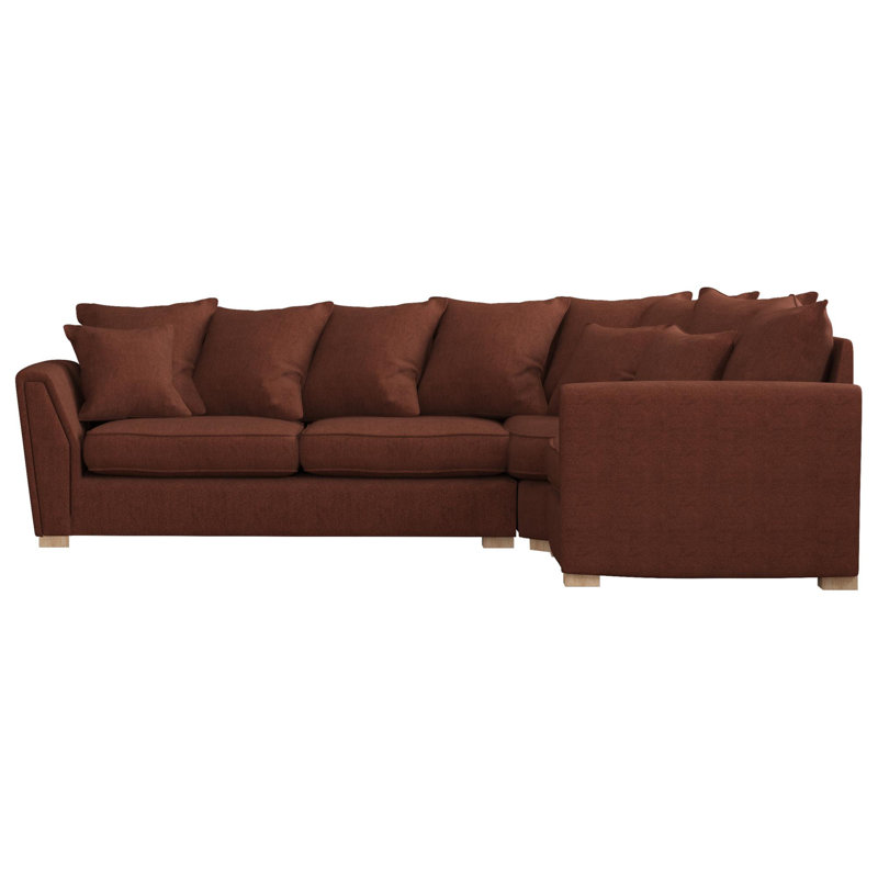 Wendleberry Corner with two seats, Scatter Back, Left Hand Facing, Mink Polyester