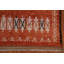 Tapis orange en laine marocain fait à la main 7 x 10