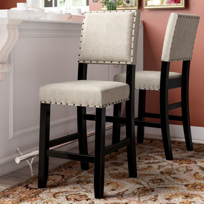 Rockport Upholstered Counter Stool with Solid Wood Frame