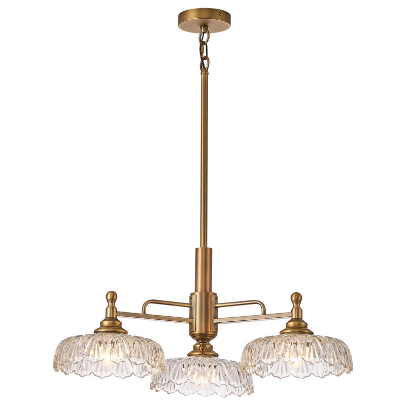  Luminaire suspendu lustre 3 lumières rétro
