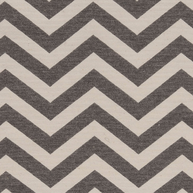 Tapis noir / brun en laine touffeté à la main 5 pi x 8 pi Peake, Rectangle de 5 pi x 8 pi