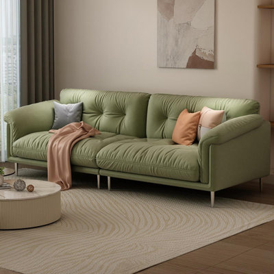Coussin modulaire en polyester vert