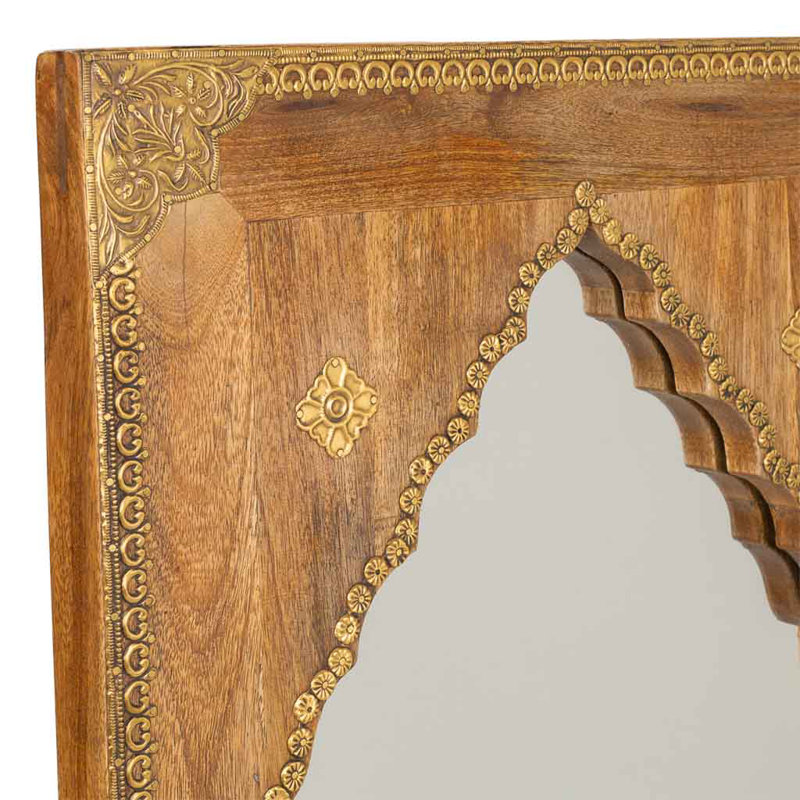 Maggio Wood Flat Wall Mirror