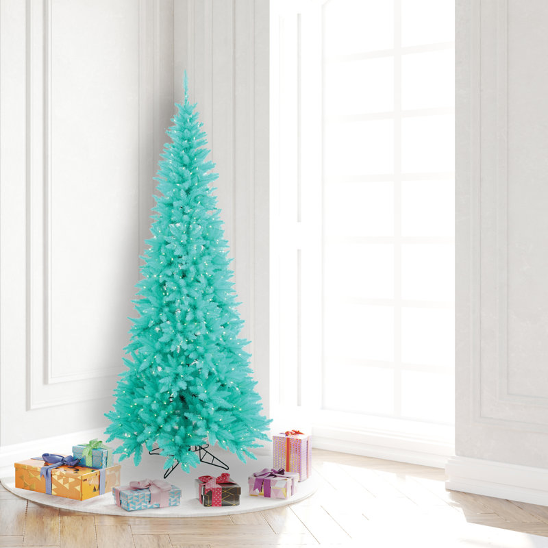 Lighted Artificial Fir Christmas Tree, 10' H x 50" W