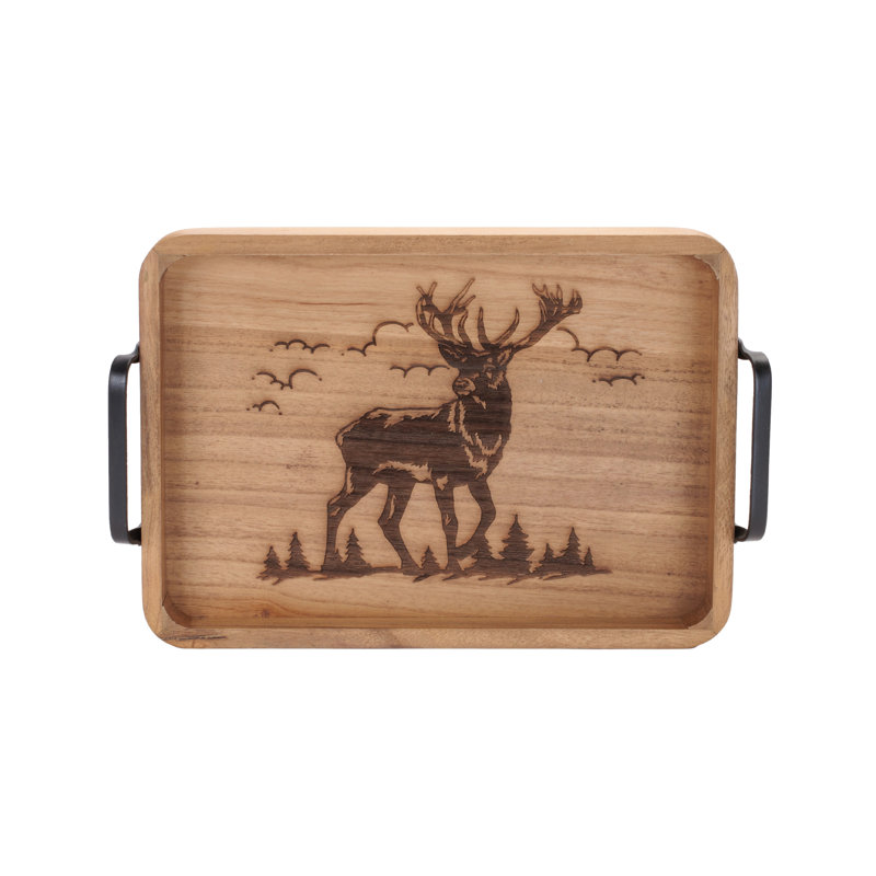 Ensemble de 2 plateaux Wooder Deer