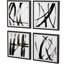 «Linear Expression Quadrupych» par Marmont Hill - Ensemble de 4 reproductions de cadres photo sur papier-1104521785