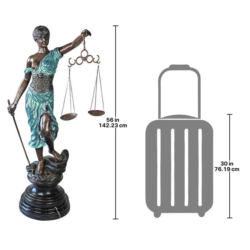Themis Blind Justice Cast Bronze Statue