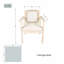 Ensemble de 2 chaises de patio en acacia avec coussins