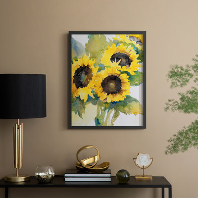 Sun Days II, reproduction encadrée - bois massif