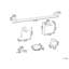 6-Piece Bathroom Hardware Set UVITA with Towel Bars and Hooks-1103057074