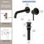 Robinet de salle de bain mural, robinet de salle de bain monocommande avec bonde-125423834