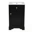 Meuble-lavabo de salle de bain avec lavabo en céramique, porte à fermeture douce et support de rangement-880668068