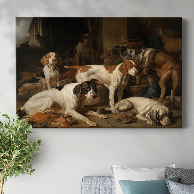 ANIMAL CXV III - Toile tendue avec châssis Premium - Prêt à être accroché, H 32 po x l 48 po