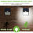 LED Solar Power Dusk to Dawn Outdoor Security Wall Pack with Motion Sensor (pack of 6)