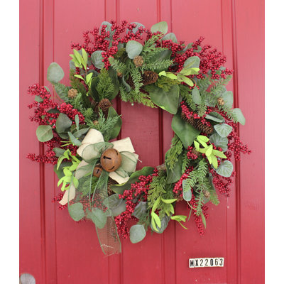 Handcrafted Faux Berry 24'' Wreath