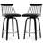 26'' Modern Swivel Counter Bar Stool with Spindle Back and Padded Seat-92103431-80925644